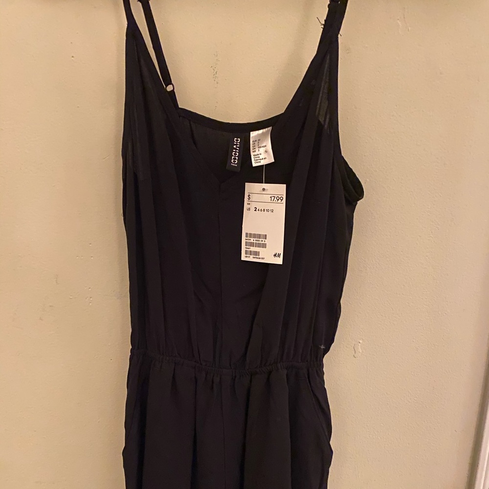 black H&M romper size 2